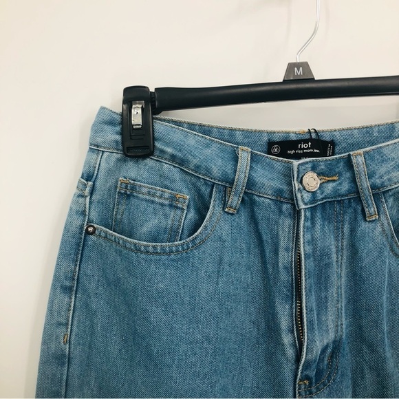 Miss guided riot women’s mom, jeans new tags, medium blue size 4 - Picture 4 of 16
